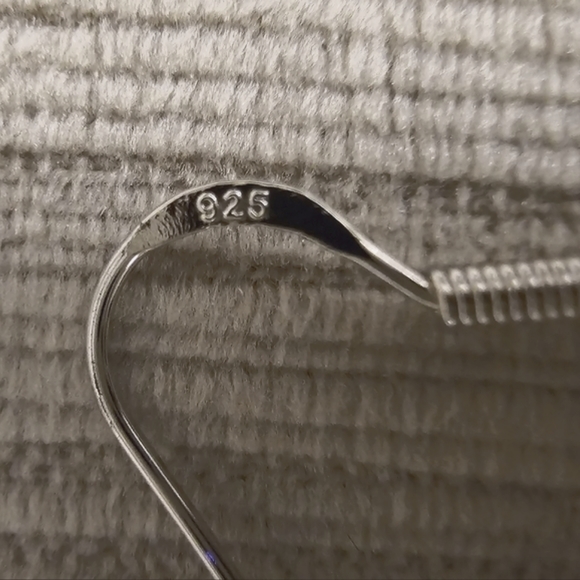 Semi Precious Stone and Sterling Silver Earrings - Picture 6 of 6